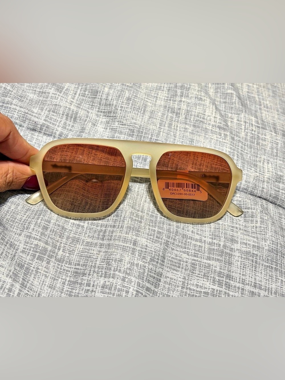 goodr Impromptu Disco Nap Sunglasses in Yellow & Brown Like New
